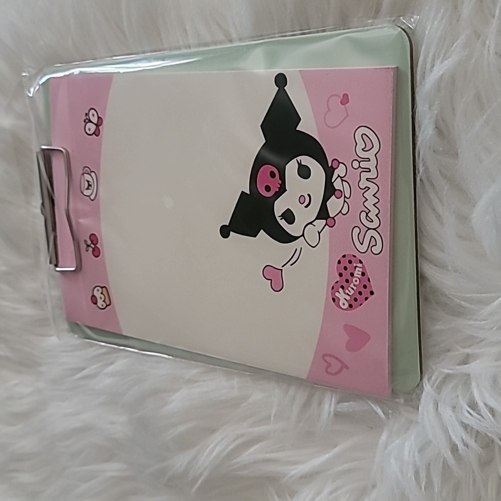 New Sanrio Kuromi Clipboard and Pad